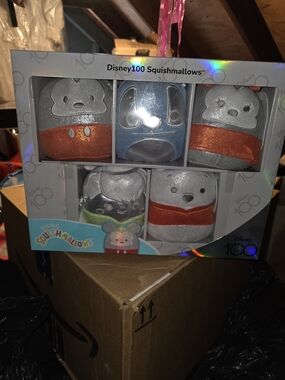 Disney Silver Squishmallows 5-Pack